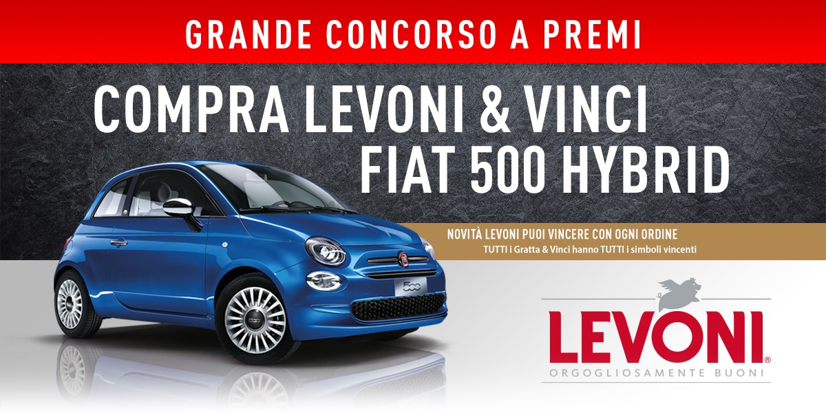 COMPRA-LEVONI-E-VINCI-FIAT-500-HYBRID-Concorso-Assicurato ©MaxMarketing2022