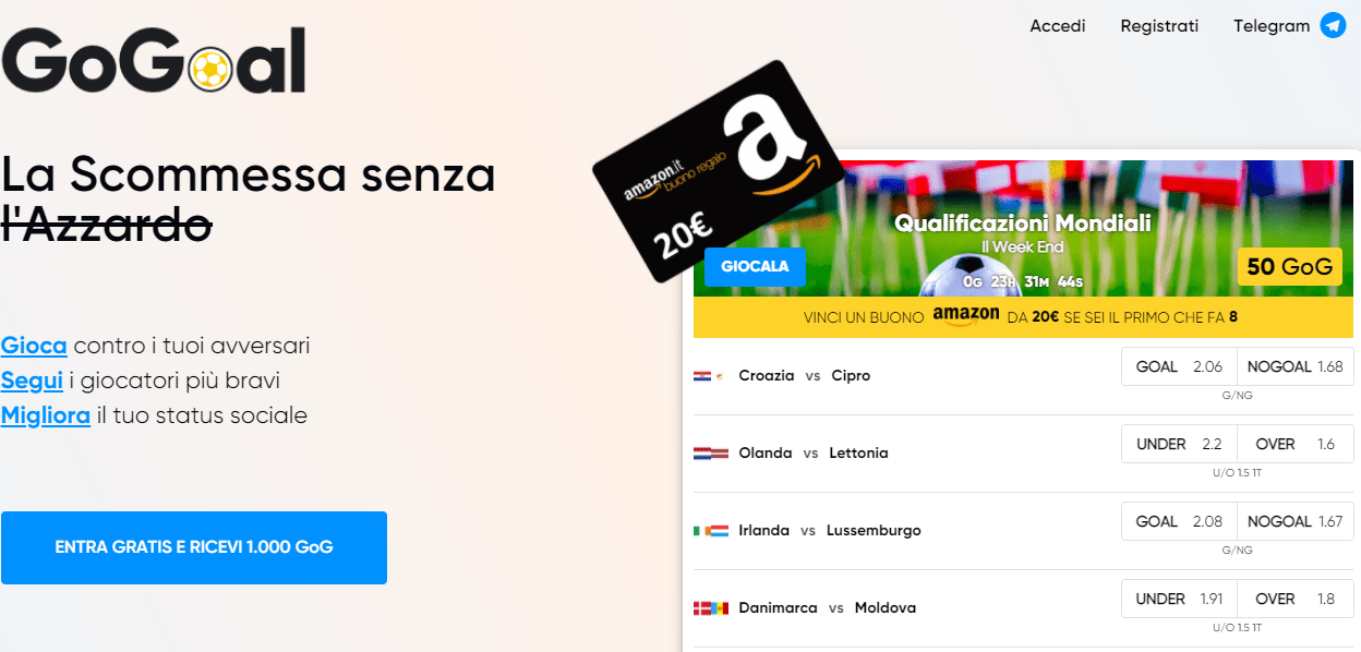 Concorso a premi GOGOAL 2021 Concorso a premi GOGOAL 2021