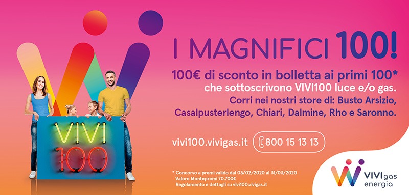 Concorso a premi VIVIGAS I MAGNIFICI-100 800