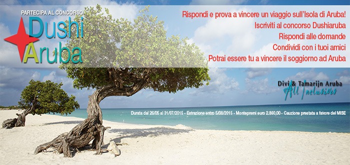 Marketing turistico concorso a premi turismo Dushi Aruba