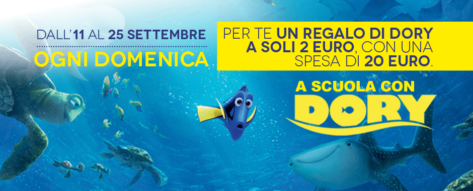 A scuola con Dory - Operazione a premi Max Marketing operazione a premi