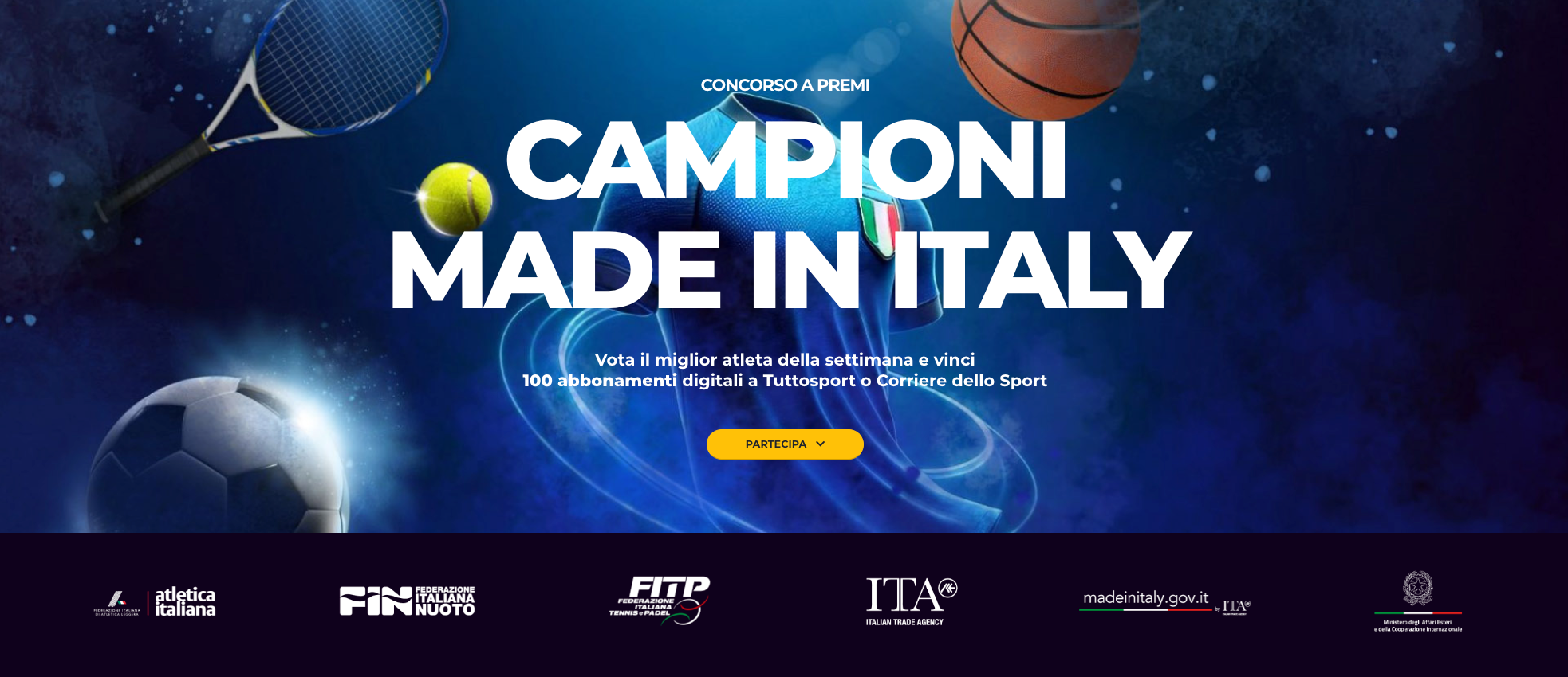 Concorso a premi “Campioni Made in Italy” 2025 per Corriere dello Sport S.r.l.